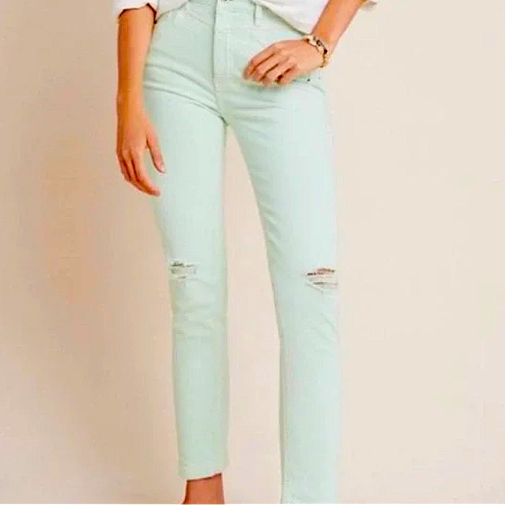 Pilcro Anthropologie High-Rise Slim Ankle Jean